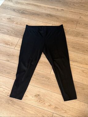 GAP Black Ponte Knit Pull-On Pants
